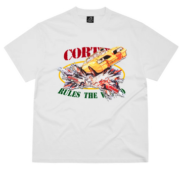 CAR CRASH TEE WHITE