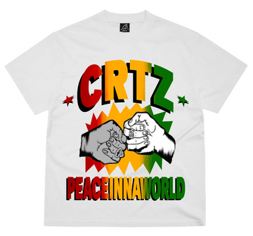 PEACEINNWORLD TEE WHITE